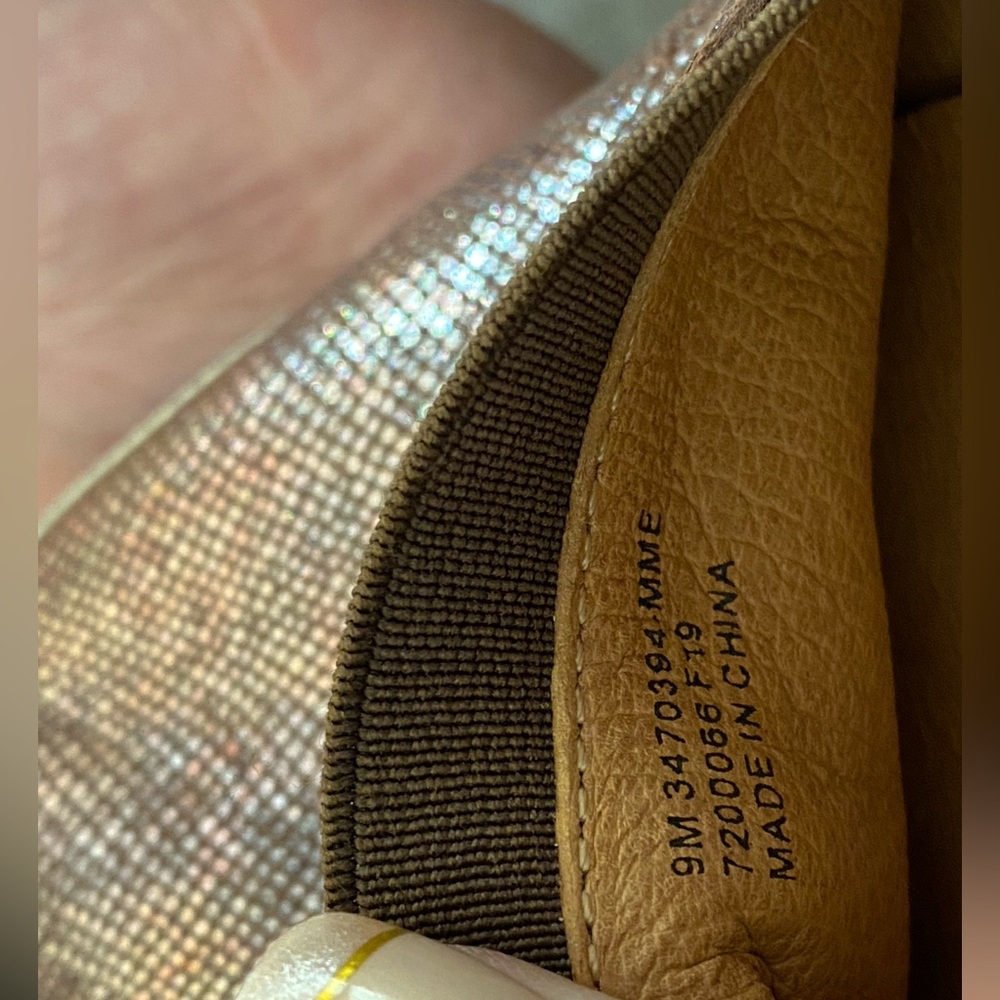 Frye Melanie Multi-Metallic Lizard Foil-Embossed Leather Slip-On Sneaker - Picture 11 of 13